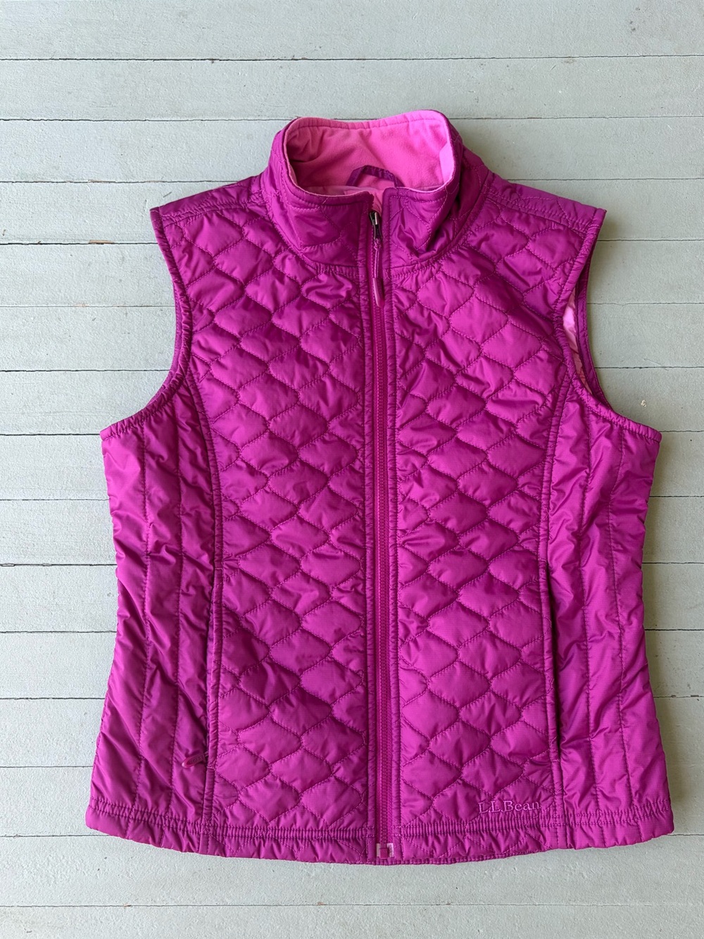 LL Bean Girls Quilted Puffy Vest